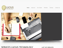 Tablet Screenshot of luciustechnology.com